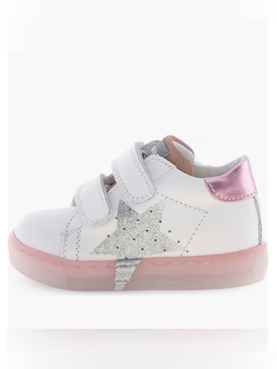 Naturino Other - NWT Naturino Falcotto Salazar 3 VL Sneaker in White/ Pink/ Silver